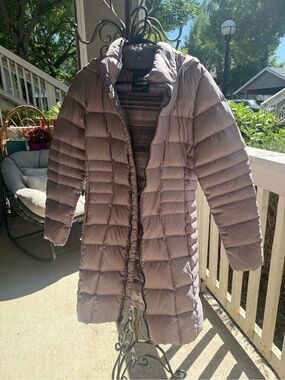 The North Face Women's Mauve Quilted Down Jacket with Hood